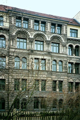 Prächtige Jugenstilfassaden im Bereich Alte Jakobstraße 129