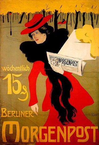 Werbeplakat für die Berliner Morgenpost